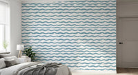 Abstract Ocean Flow Motif Wallpaper⁠