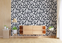 Organic Monochrome Pebbles Wallpaper⁠