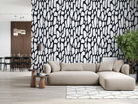 Organic Monochrome Pebbles Wallpaper⁠