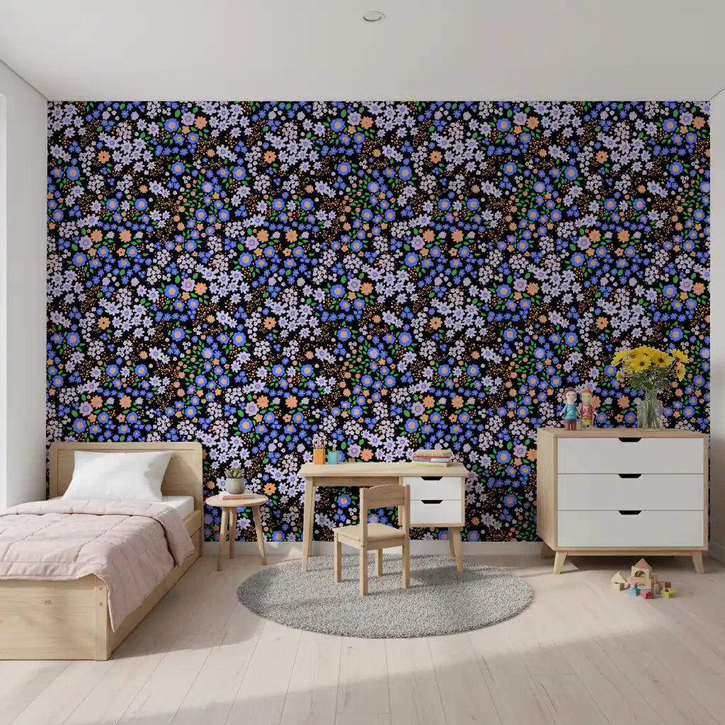 Boho Garden Blooms Wallpaper⁠