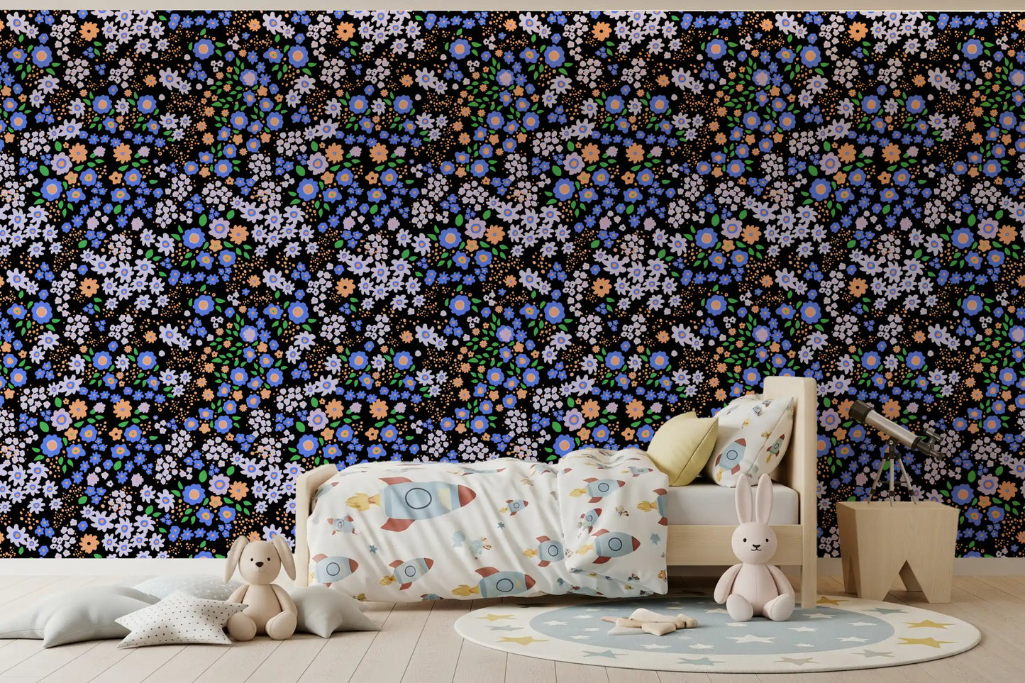 Boho Garden Blooms Wallpaper⁠