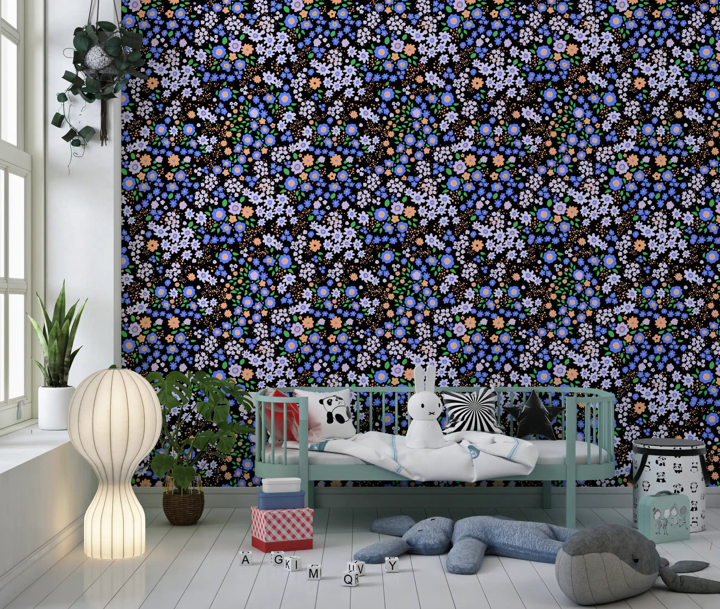 Boho Garden Blooms Wallpaper⁠