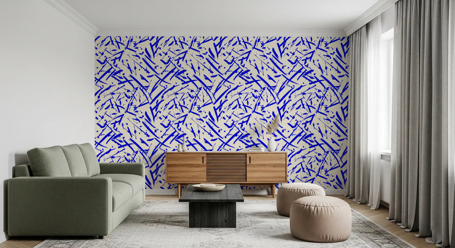 Dynamic Cobalt Motion Pattern Wallpaper⁠