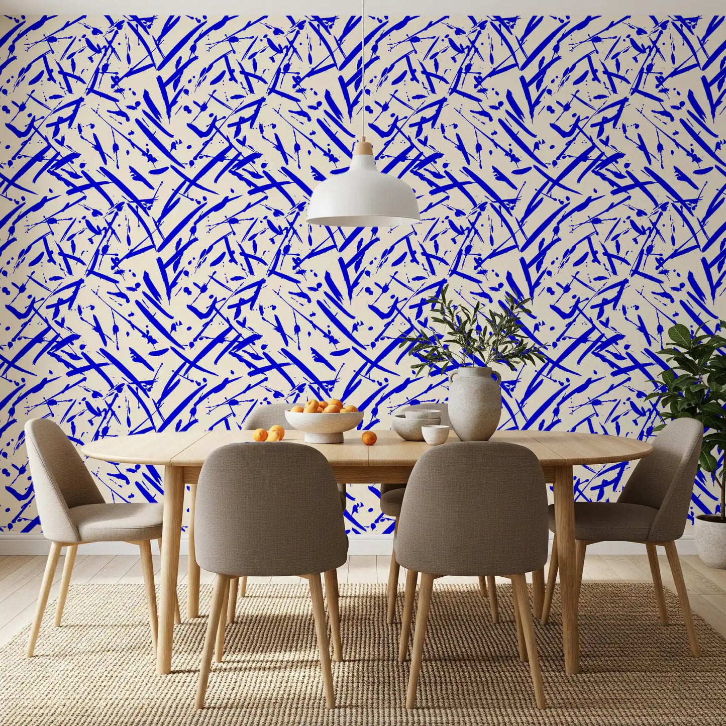 Dynamic Cobalt Motion Pattern Wallpaper⁠