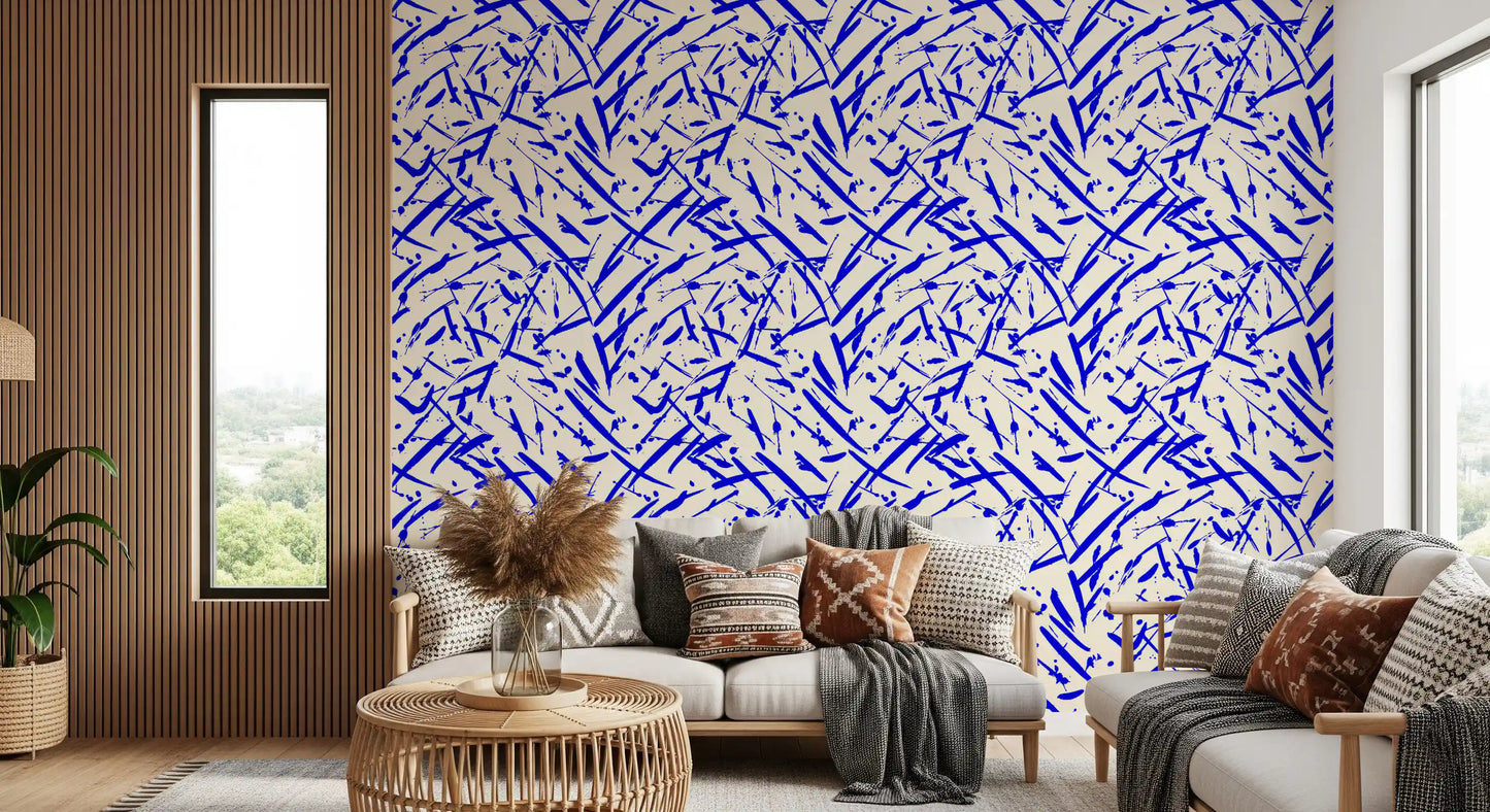 Dynamic Cobalt Motion Pattern Wallpaper⁠