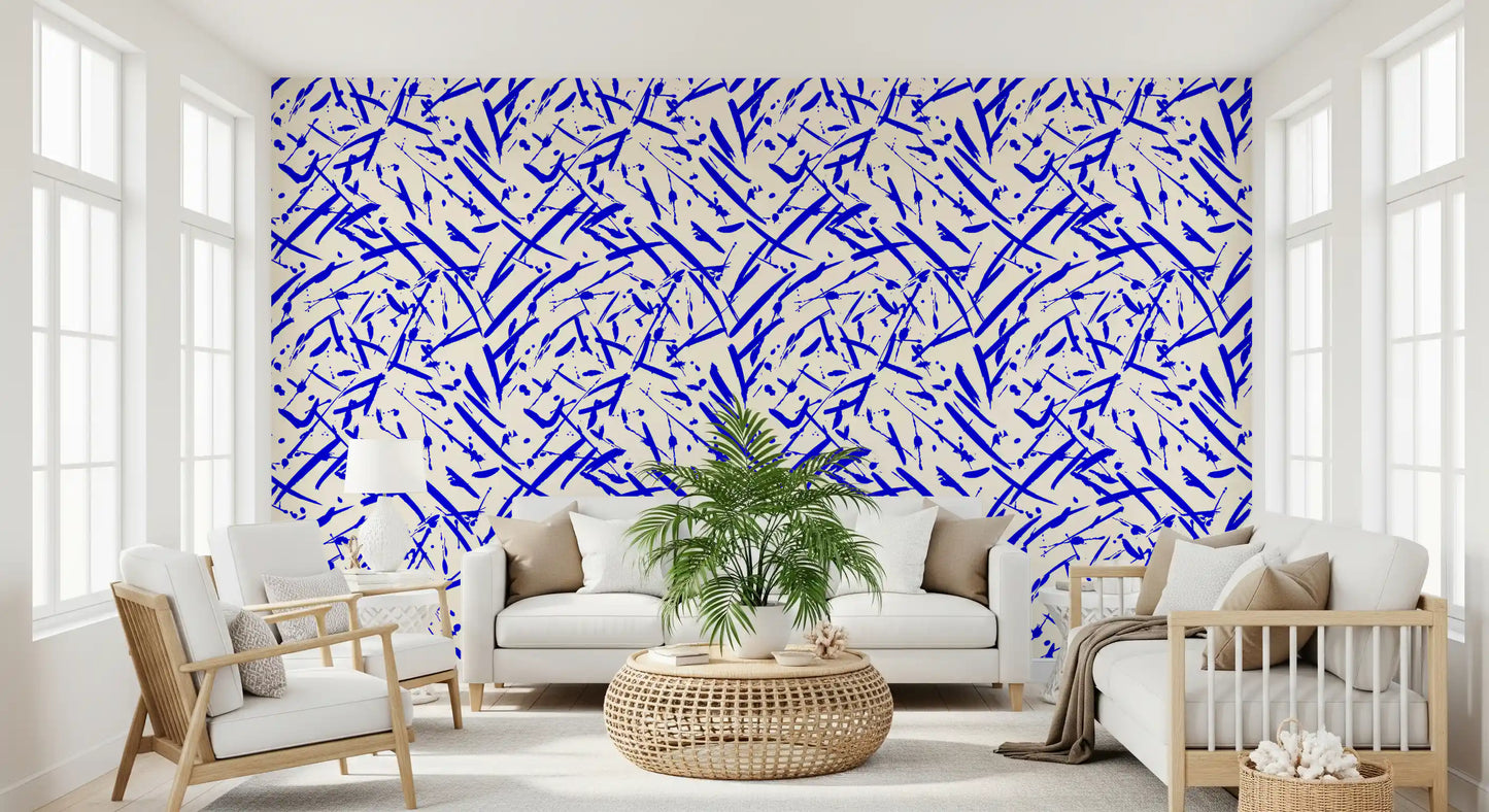 Dynamic Cobalt Motion Pattern Wallpaper⁠