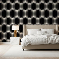 Minimalist Vertical Arch Lattice Wallpaper⁠