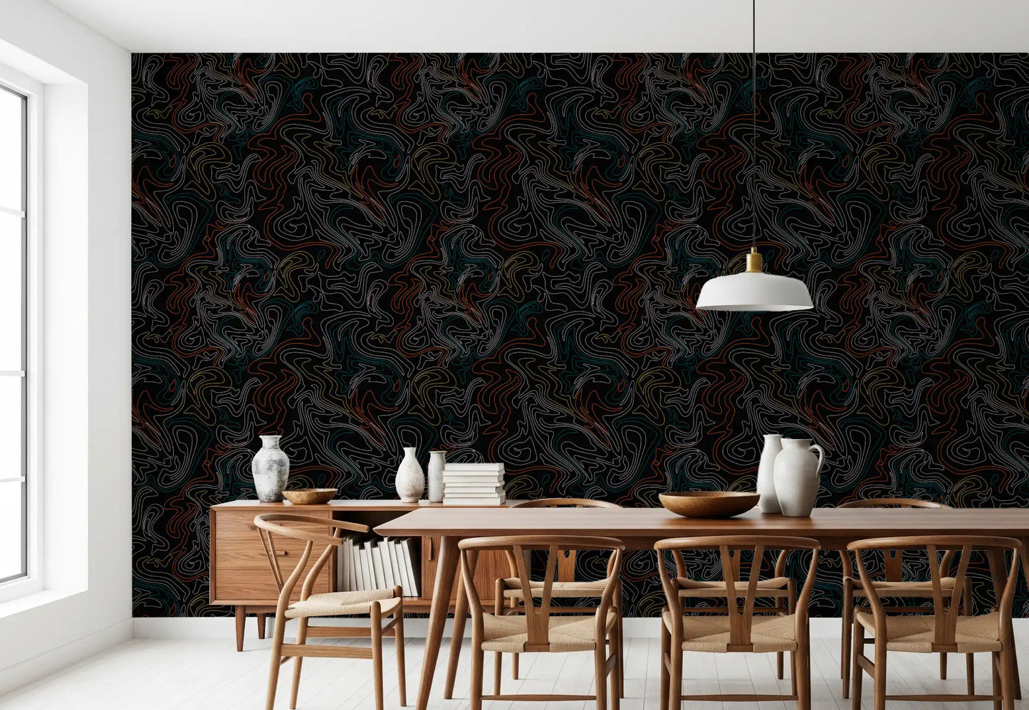 Minimalist Topographic Flow Wallpaper⁠