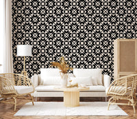 Modern Classic Geometric Lattice Wallpaper⁠