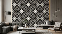 Modern Classic Geometric Lattice Wallpaper⁠