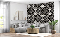 Modern Classic Geometric Lattice Wallpaper⁠
