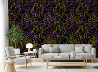 Tangled Glow Modern Art Wallpaper⁠