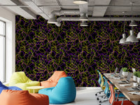 Tangled Glow Modern Art Wallpaper⁠