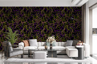 Tangled Glow Modern Art Wallpaper⁠