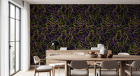 Tangled Glow Modern Art Wallpaper⁠