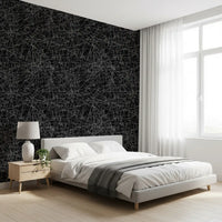 Monochromatic Tangled Web Abstract Wallpaper⁠