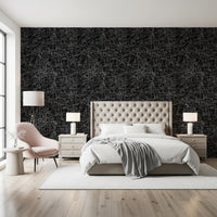 Monochromatic Tangled Web Abstract Wallpaper⁠