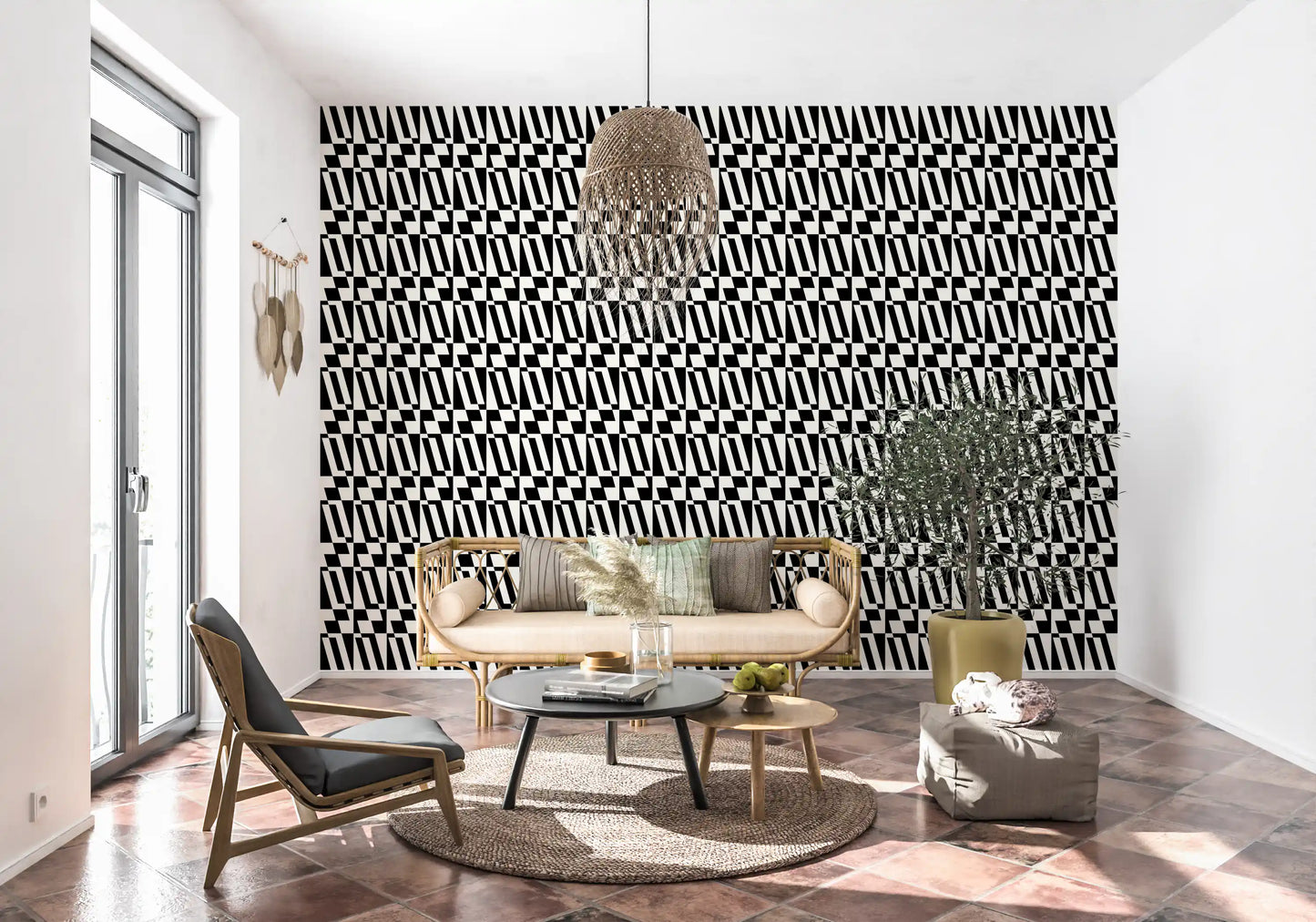 Minimalist Graphic Tiling Wallpaper⁠