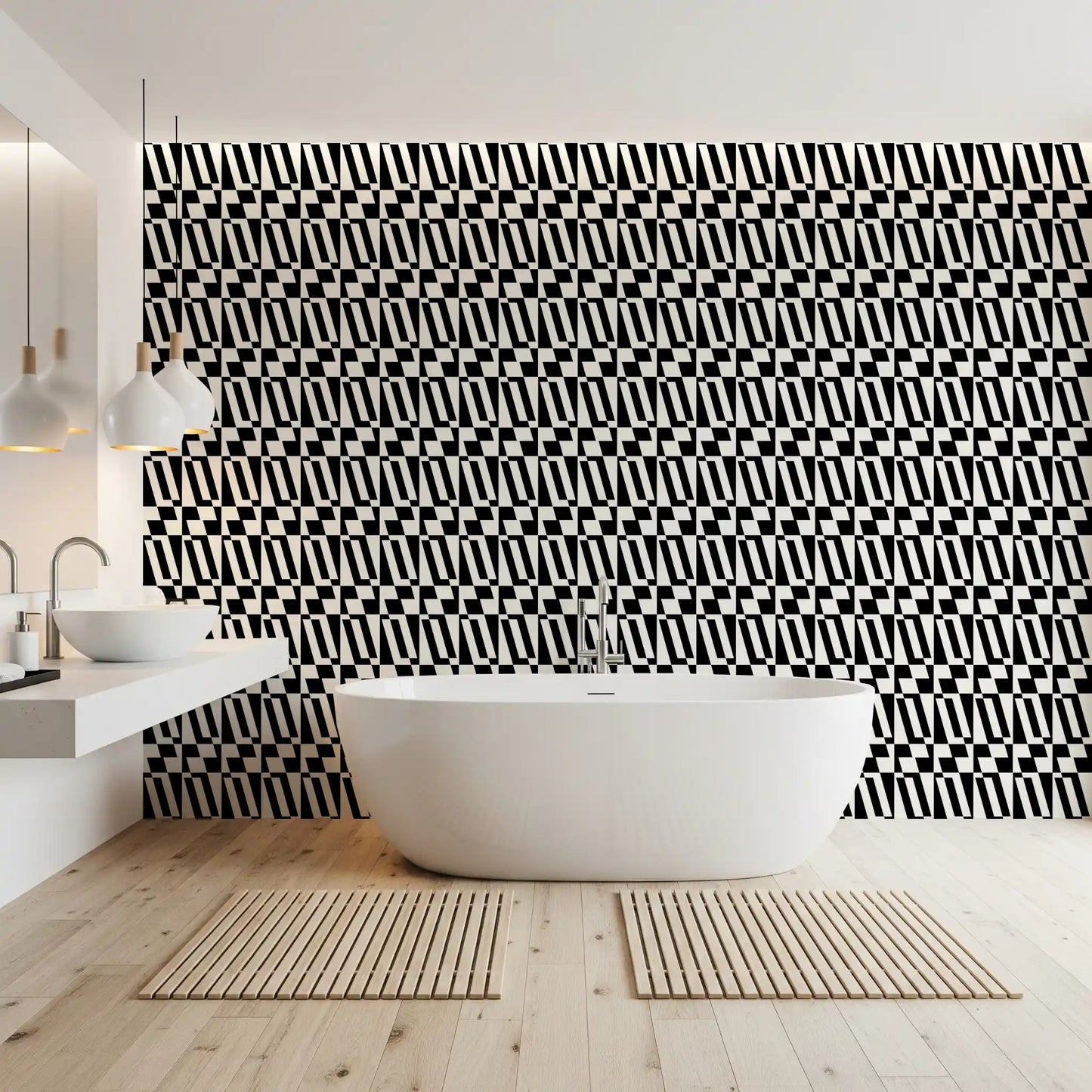 Minimalist Graphic Tiling Wallpaper⁠