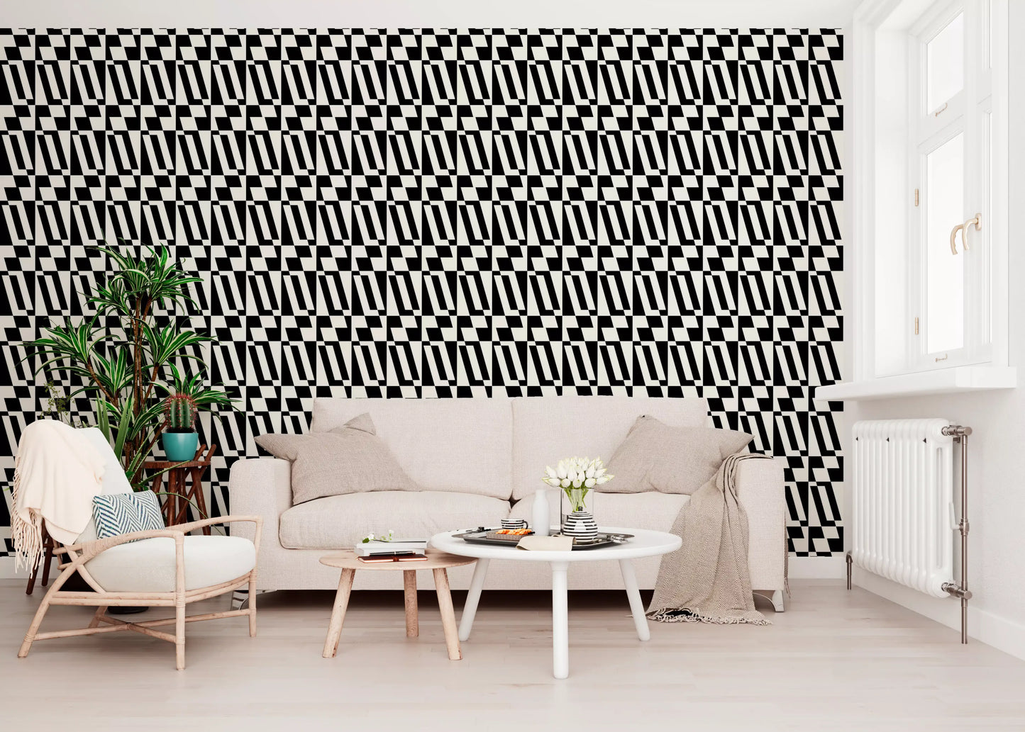 Minimalist Graphic Tiling Wallpaper⁠