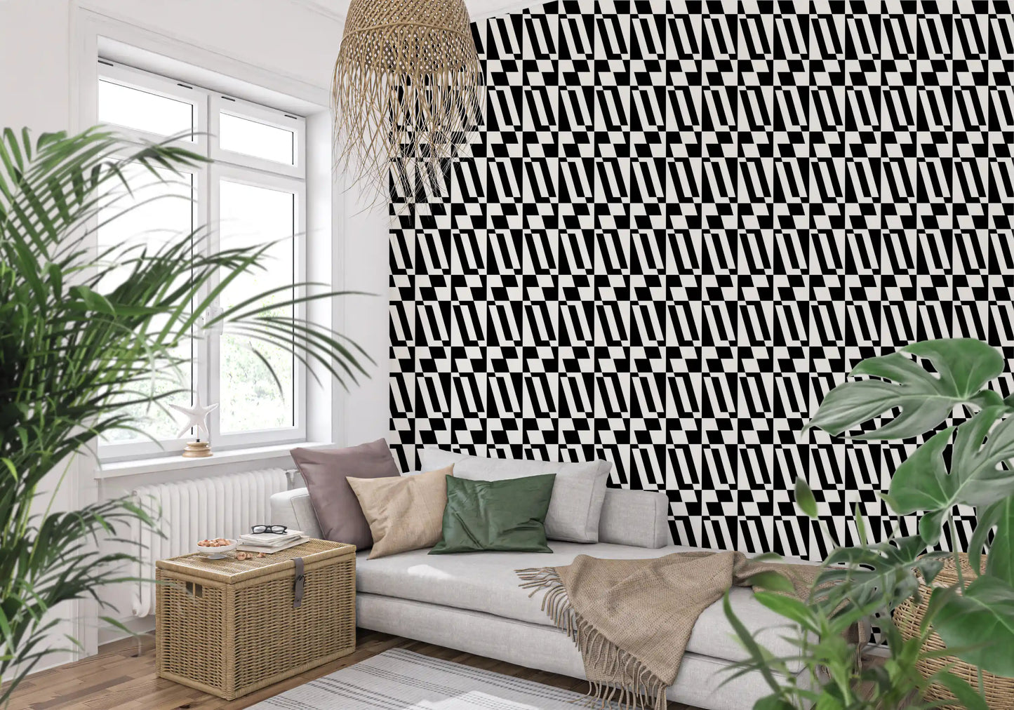 Minimalist Graphic Tiling Wallpaper⁠