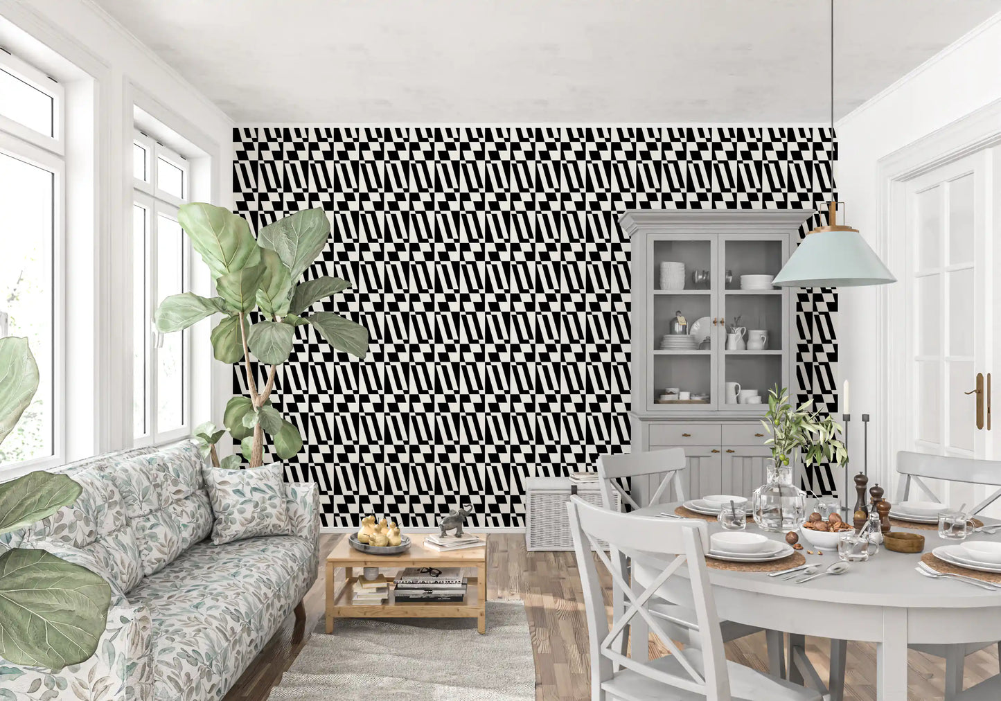 Minimalist Graphic Tiling Wallpaper⁠