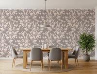 Muted Meadow Botanical Sketch Wallpaper⁠