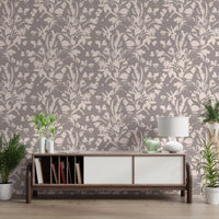 Muted Meadow Botanical Sketch Wallpaper⁠