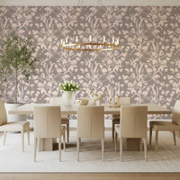 Muted Meadow Botanical Sketch Wallpaper⁠