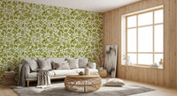 Sage Botanical Silhouette Wallpaper⁠