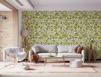 Sage Botanical Silhouette Wallpaper⁠