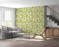 Sage Botanical Silhouette Wallpaper⁠