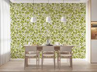 Sage Botanical Silhouette Wallpaper⁠