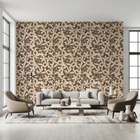 Rustic Botanical Silhouette Wallpaper⁠