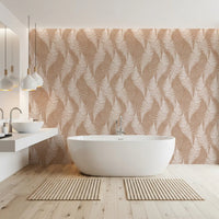 Rustic Fern Silhouette Botanical Wallpaper⁠