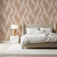 Rustic Fern Silhouette Botanical Wallpaper⁠