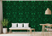 Forest Folk Tale Botanical Wallpaper⁠