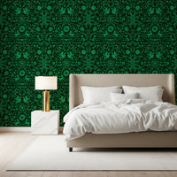 Forest Folk Tale Botanical Wallpaper⁠