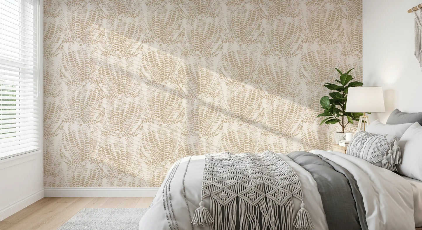 Rustic Fern Botanical Print Wallpaper⁠