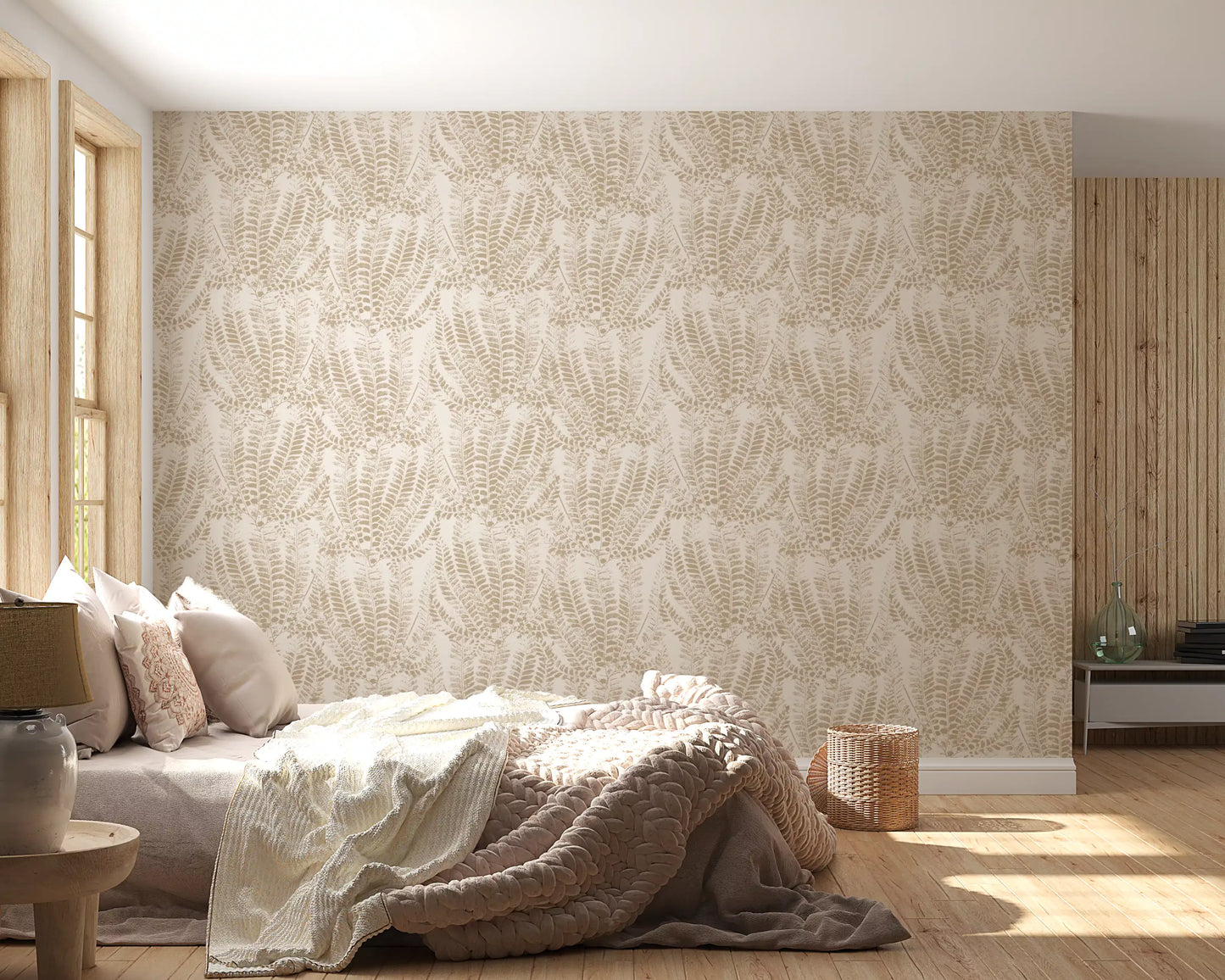 Rustic Fern Botanical Print Wallpaper⁠