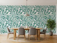Sage Botanical Leaf Trail Wallpaper⁠