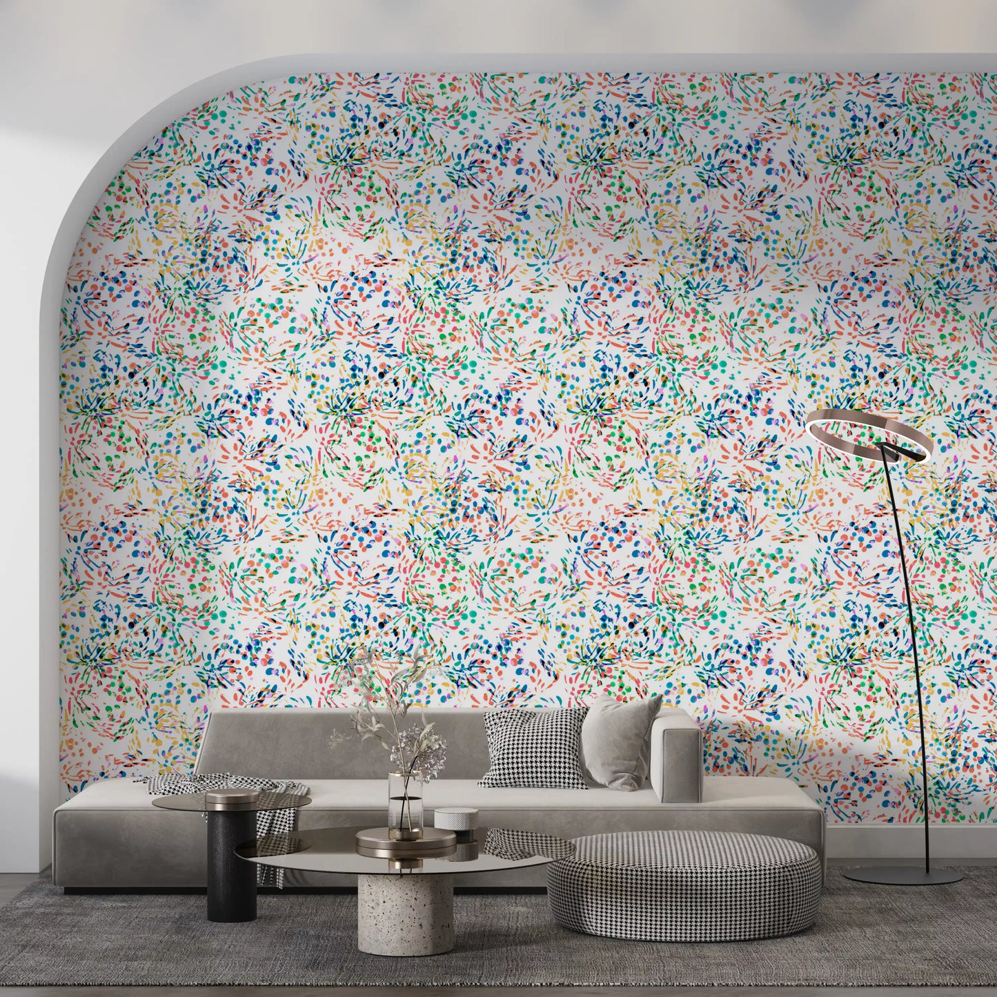 Vibrant Abstract Confetti Sprinkles Wallpaper⁠