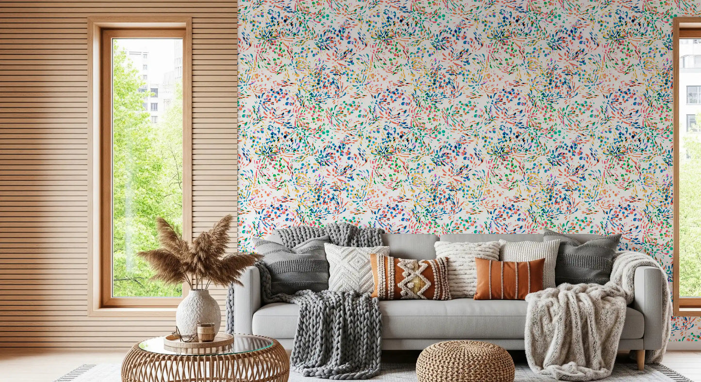 Vibrant Abstract Confetti Sprinkles Wallpaper⁠