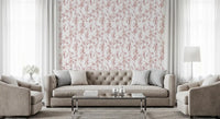 Ethereal Blush Iris Garden Wallpaper⁠