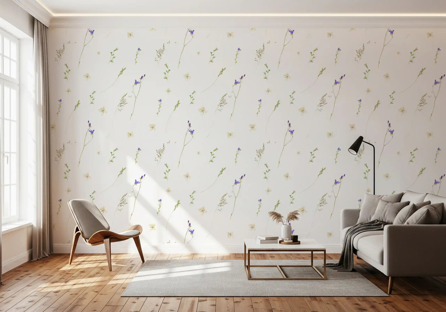 Botanical Pressed Grasses Wallpaper⁠
