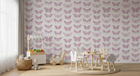 Soft Pink Moth Assemblage Wallpaper⁠