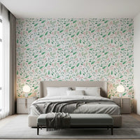 Watercolor Berry Vine Botanical Wallpaper⁠