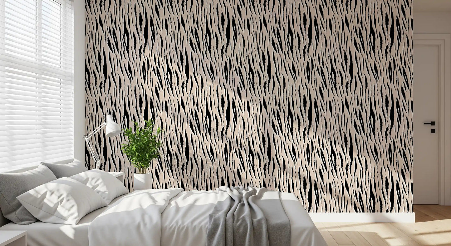 Abstract Zebra Stripe Texture Wallpaper⁠