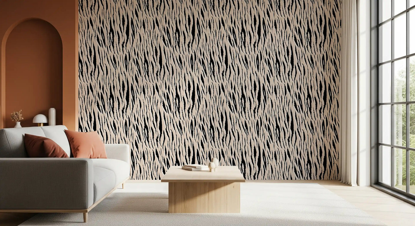 Abstract Zebra Stripe Texture Wallpaper⁠