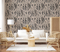 Abstract Zebra Stripe Texture Wallpaper⁠